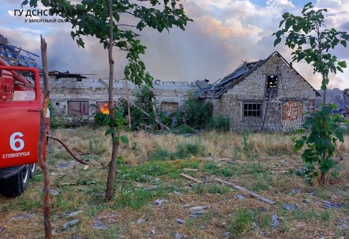 У Запорізькій області ворожі обстріли спричинили чотири пожежі