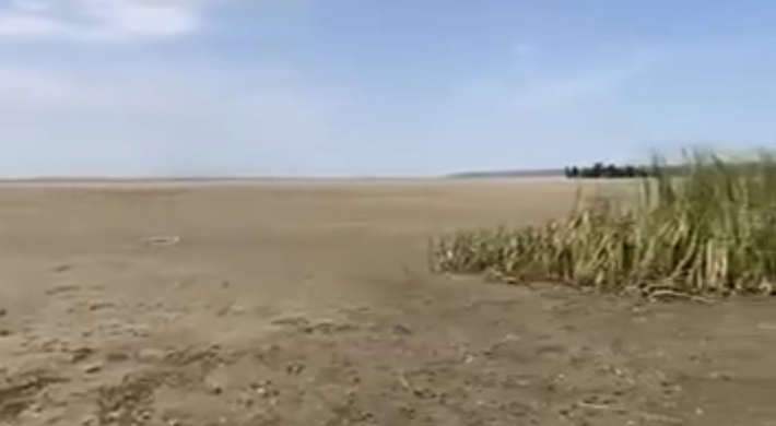Показали як виглядає Каховське водосховище з боку Енергодару (відео)