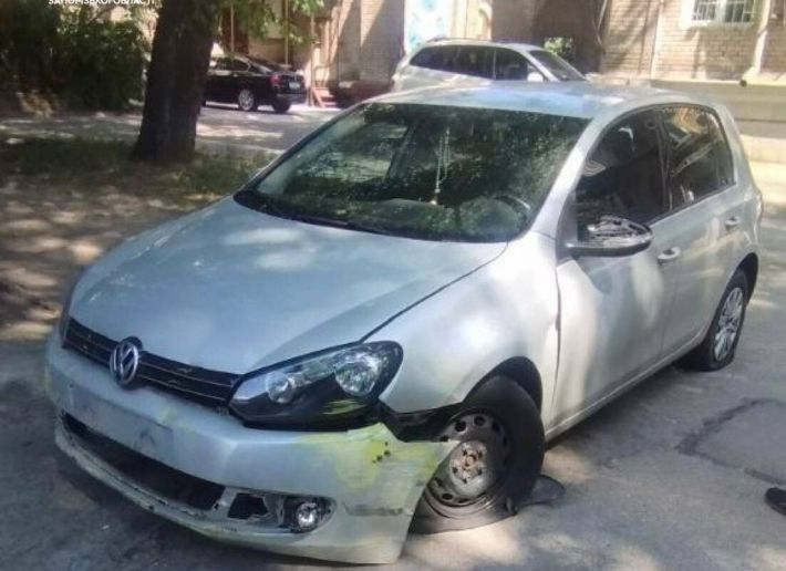 П’яний водій легковика зніс паркан у центрі Запоріжжя