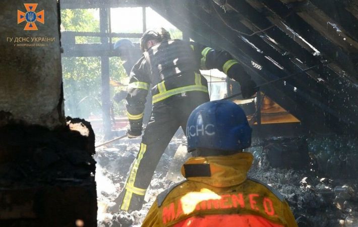У Запорізькій області через ворожі обстріли спалахнули 11 пожеж