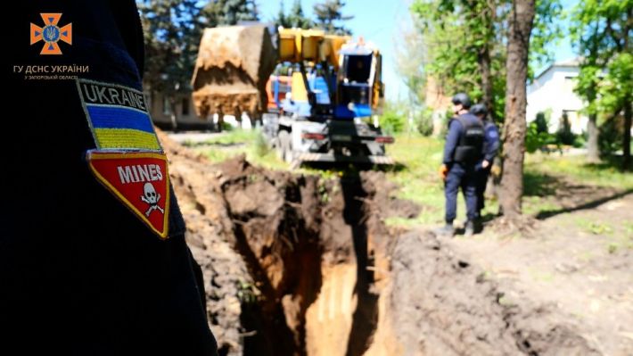 У Запорізькій області співробітники ДСНС знищили залишки від снаряда до комплексу “Тор”