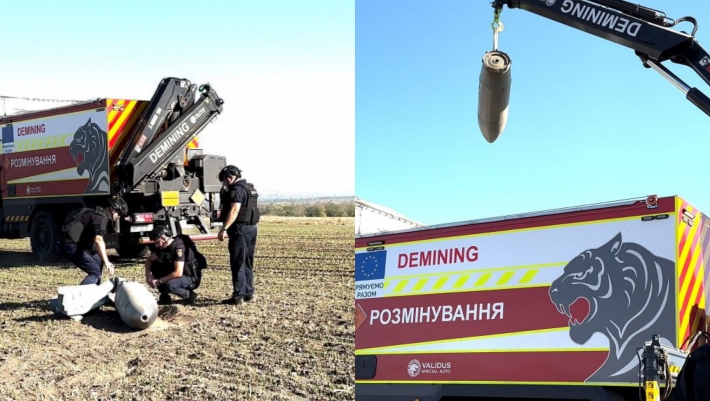 В Запоріжжі піротехніки ДСНС знищили ворожу авіабомбу