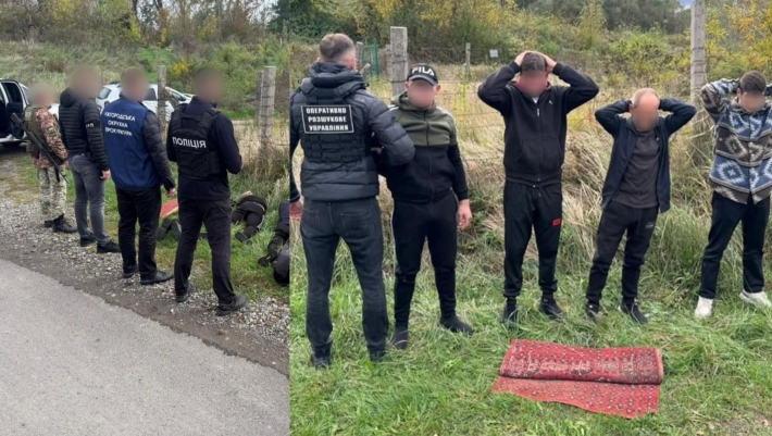 На килимі через кордон: на Ужгородщині затримали ухилянта з Запоріжжя та трьох переправників