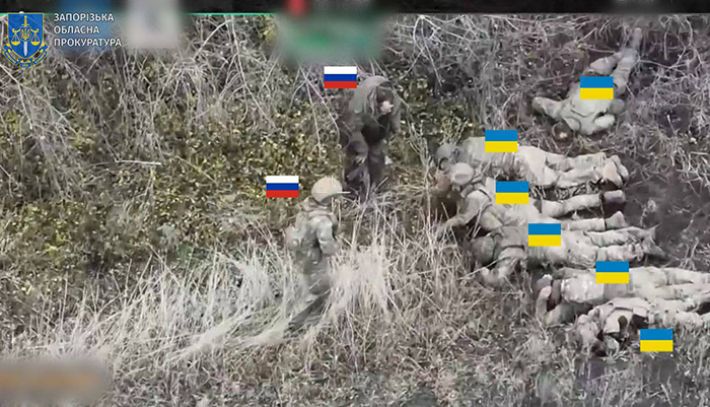 У Запорізькій області росіяни розстріляли п’ятьох українських полонених